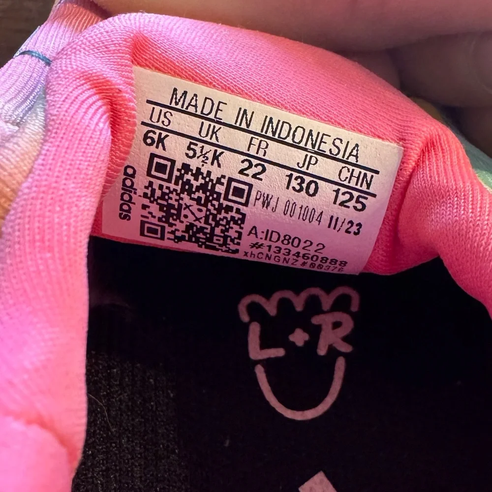 Adidas x Disney‎ Monofit Minnie Mouse Sneakers Toddler Size 6 Pulse Magenta Aqua